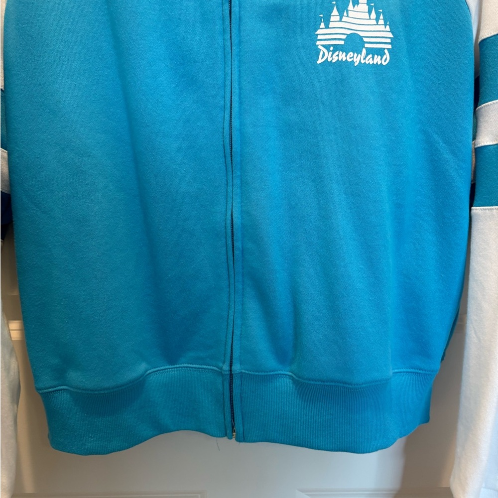 Disneyland Fab 5 Blue and White Zipper Hoodie Sweatshirt, L - Picture 8 of 15